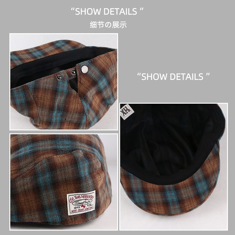 Plaid Beret