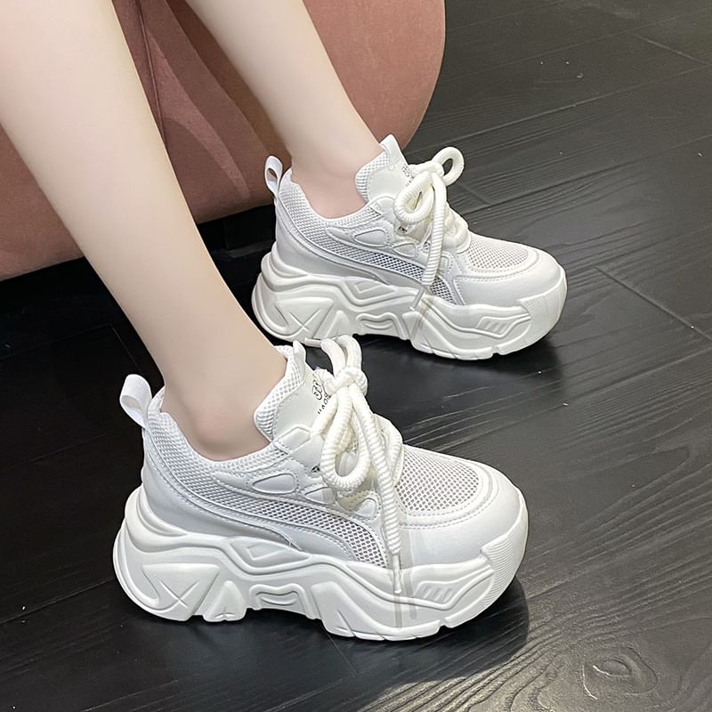 Up Sneakers Platform Lace