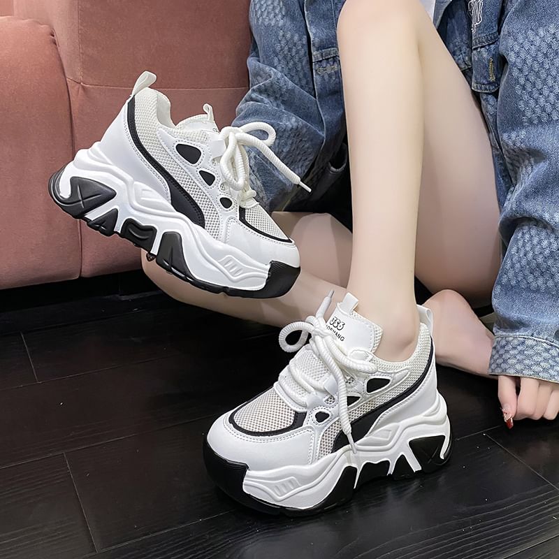 Up Sneakers Platform Lace