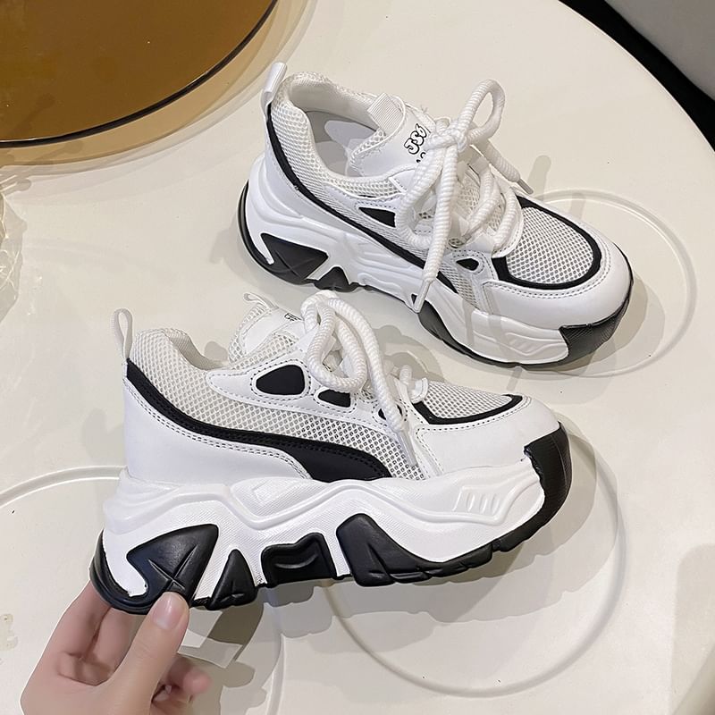 Up Sneakers Platform Lace