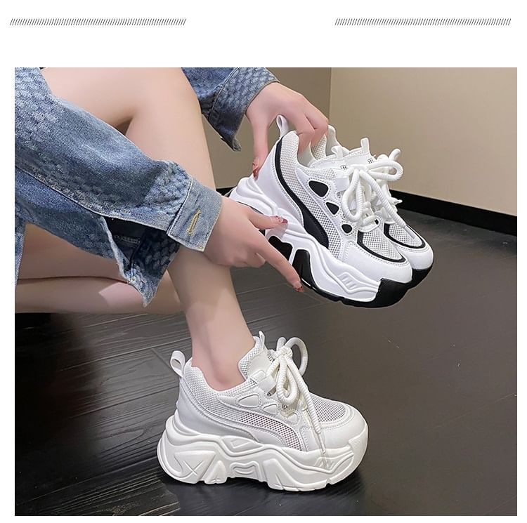 Up Sneakers Platform Lace