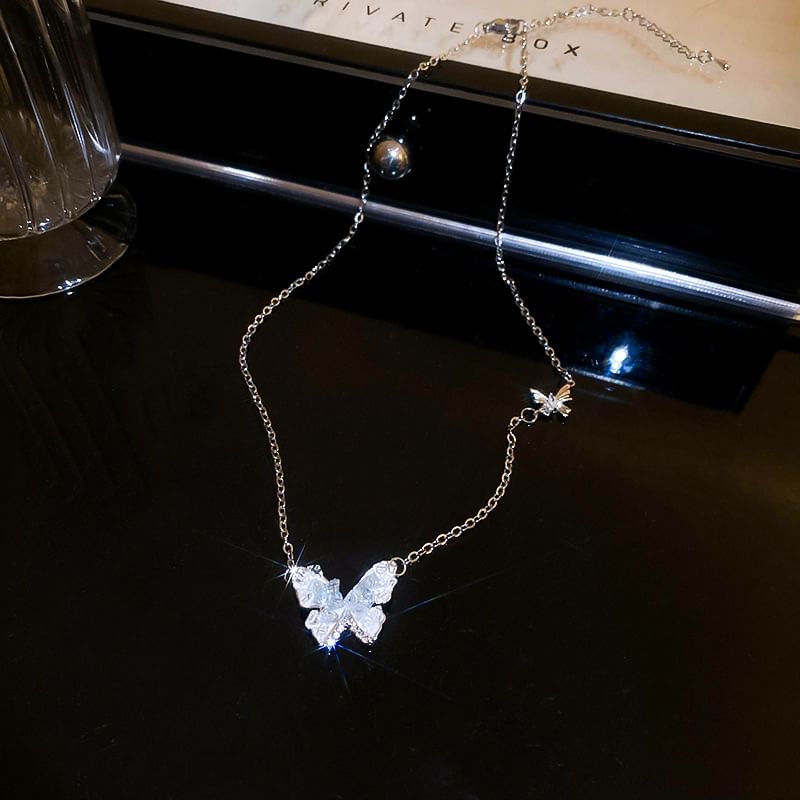 Designs) / Faux Bracelet Crystal (Various Alloy Butterfly Necklace