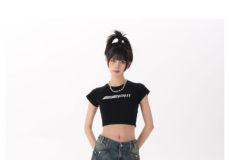Rise Washed Denim Shorts Mid