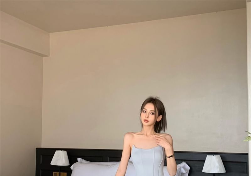 Plain Bustier Top / Plain Skorts