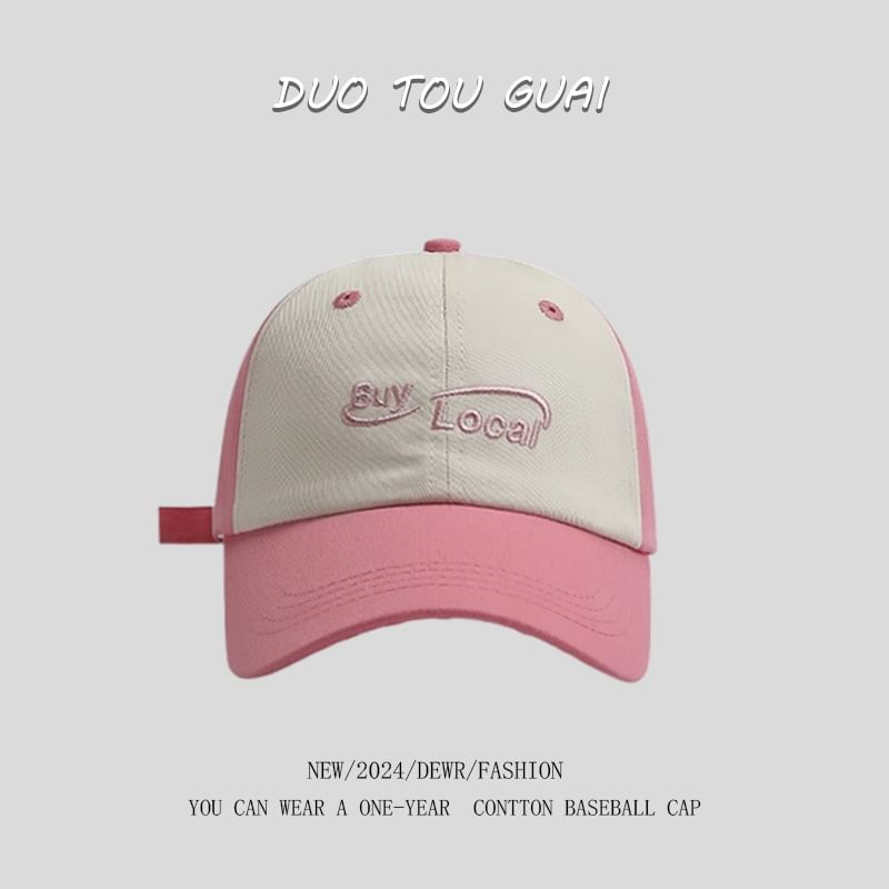 Cap Tone Lettering Two Baseball Embroidered