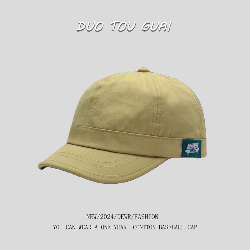 Brim Baseball Short Applique Cap