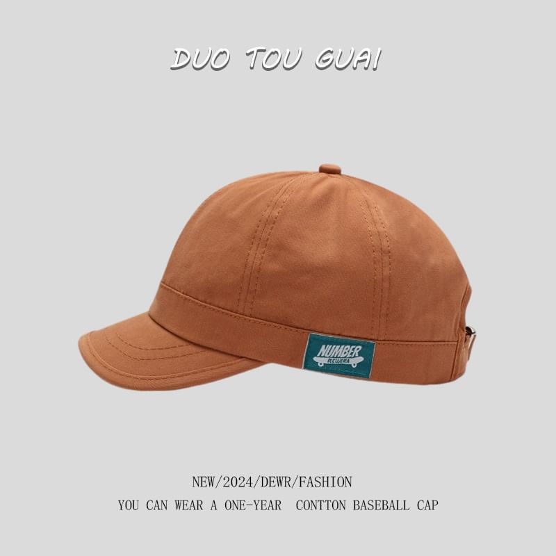 Brim Baseball Short Applique Cap