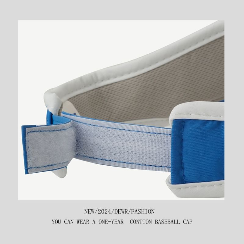 Embroidered Sun Contrast Visor Lettering Trim