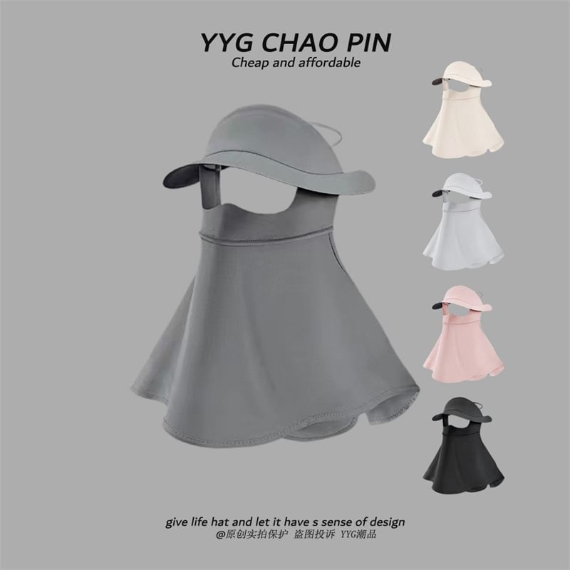 Cover with Plain Flap Sun Neck Protection Face