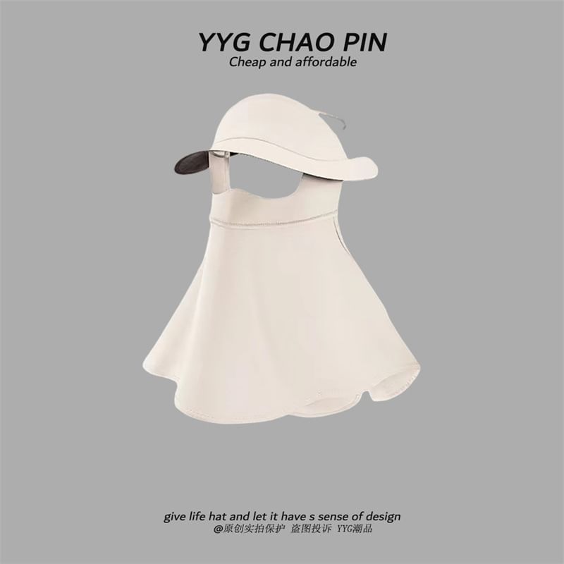 Cover with Plain Flap Sun Neck Protection Face