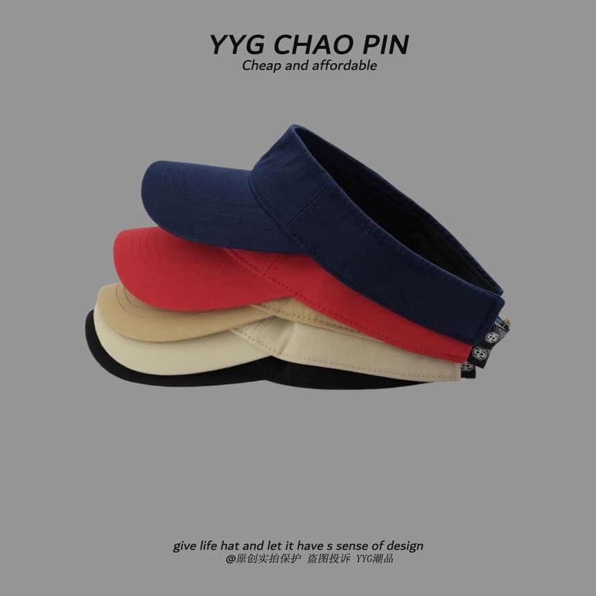 Visor Sun Embroidered Lettering