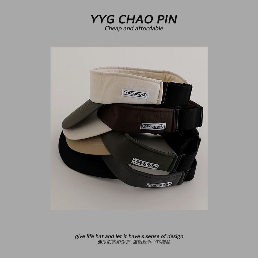 Tone Visor Sun Embroidered Lettering Two