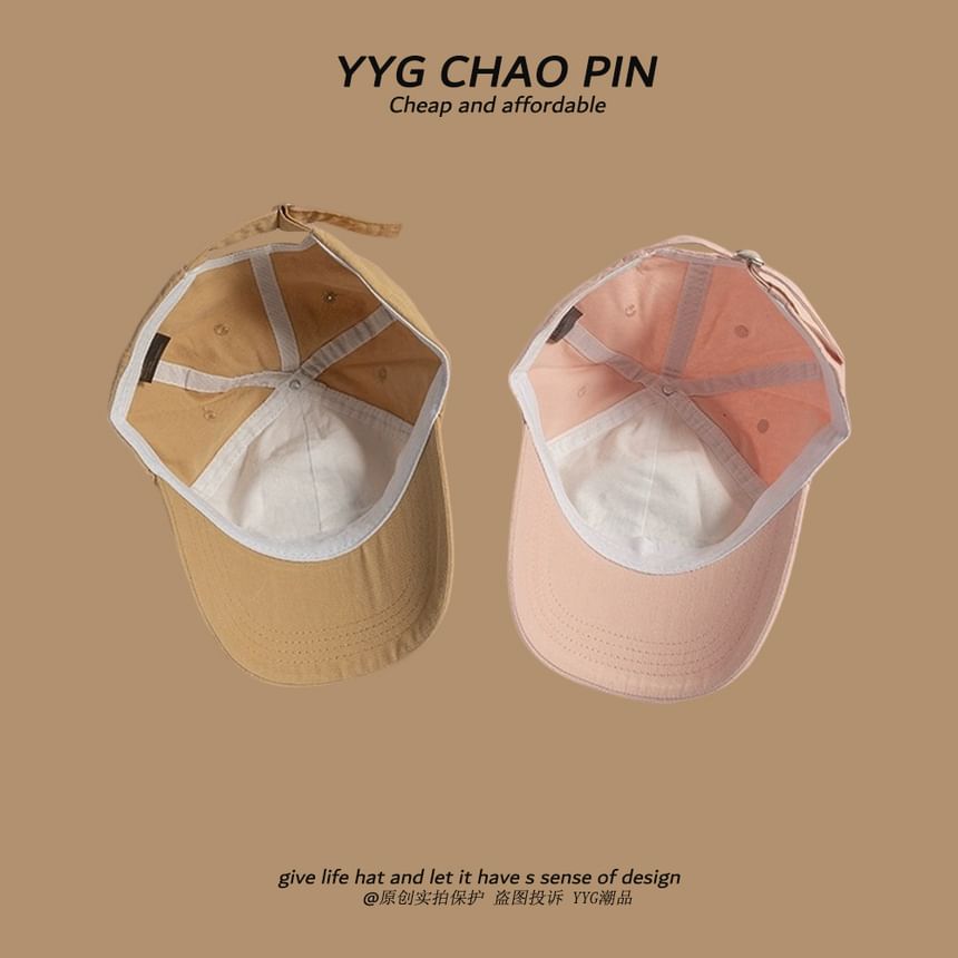 Lettering Baseball Two Embroidered Tone Cap