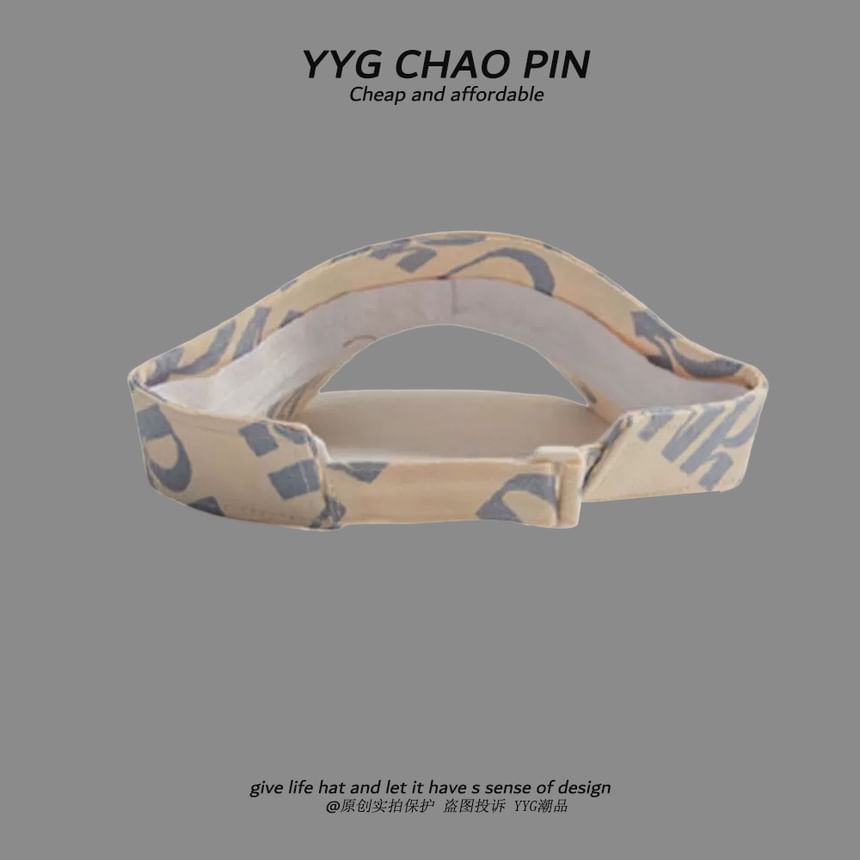 Print Visor Sun Lettering