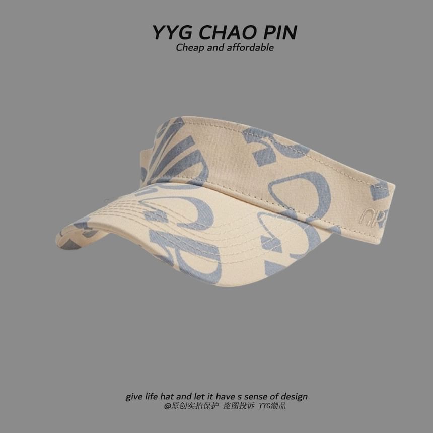 Print Visor Sun Lettering
