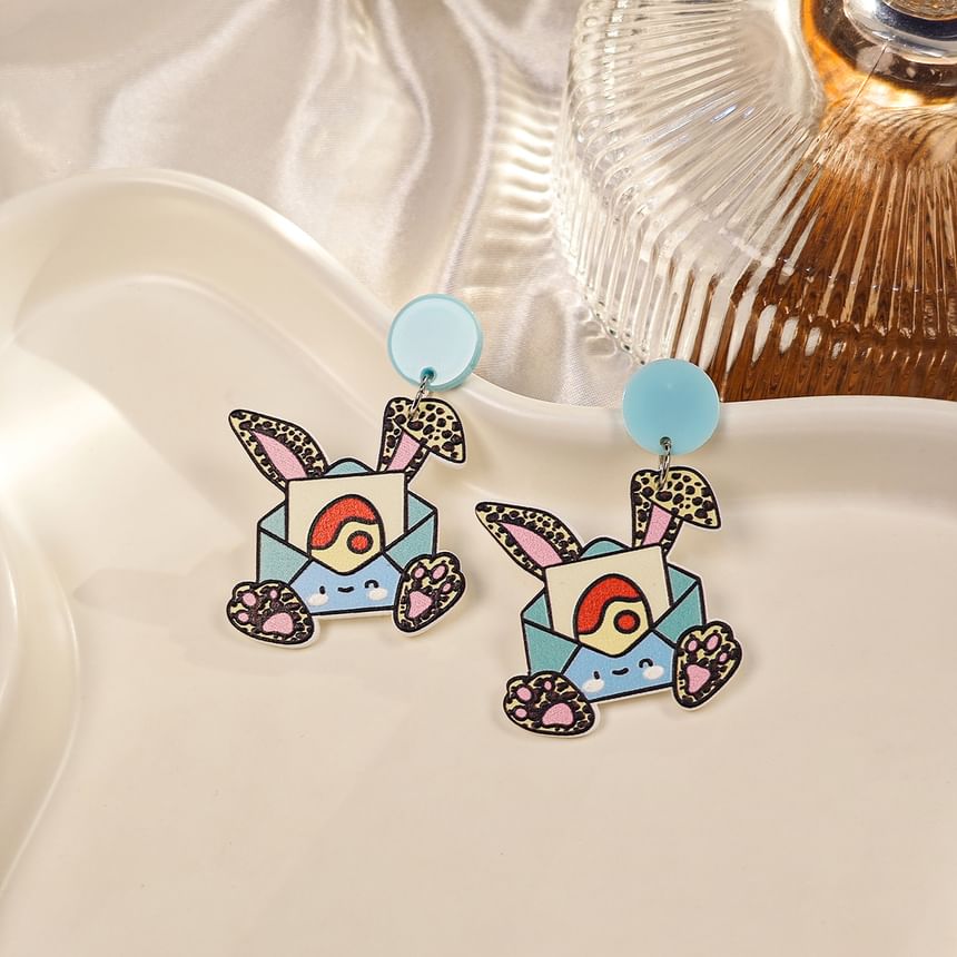 Rabbit Acrylic Drop Earring