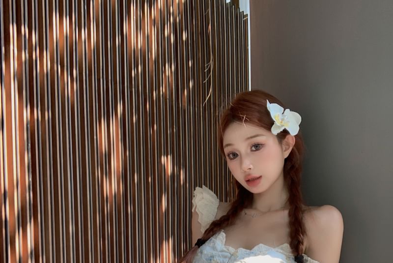 Dress Scoop Sheath Spaghetti Floral Mini Strap Neck