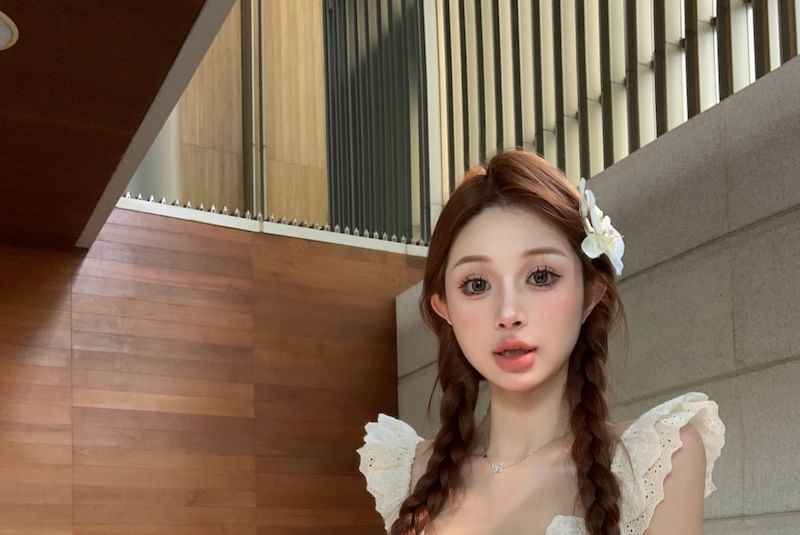 Dress Scoop Sheath Spaghetti Floral Mini Strap Neck