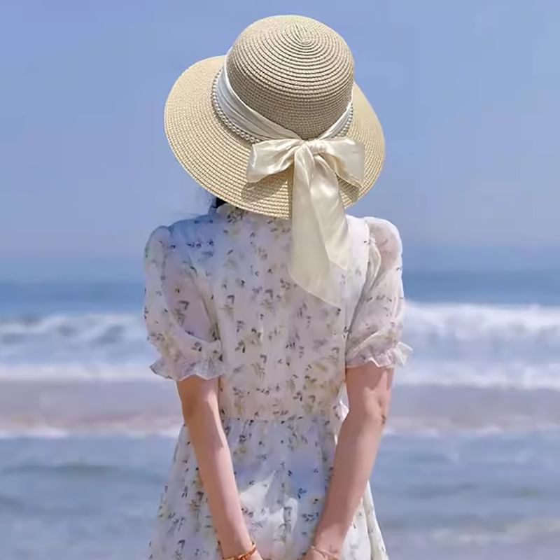 Straw Bow Hat
