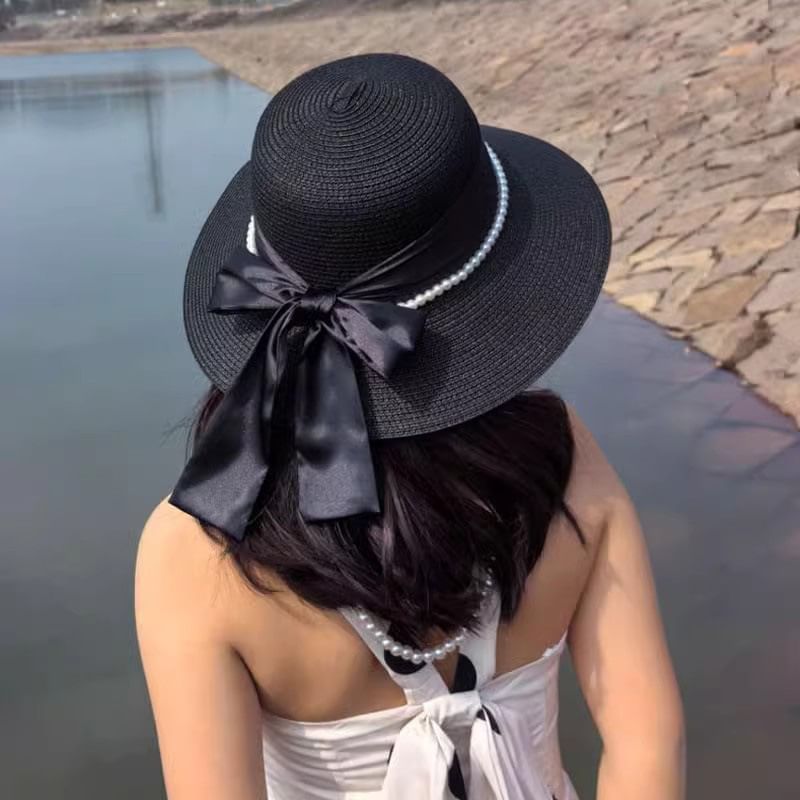 Straw Bow Hat