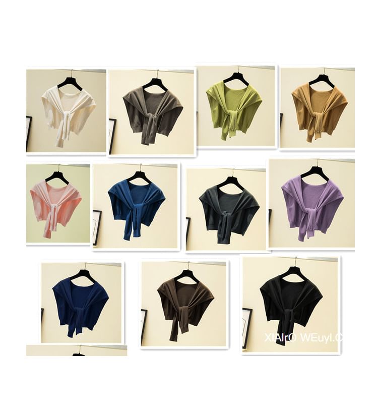 Knit Plain Shawl Knot