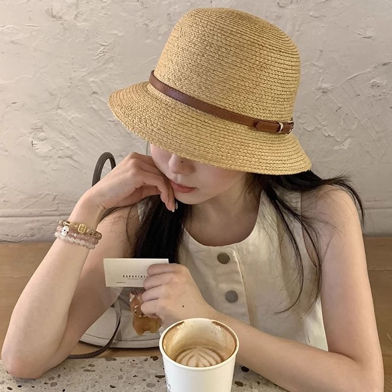 Straw Bucket Hat