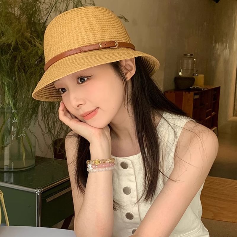 Straw Bucket Hat