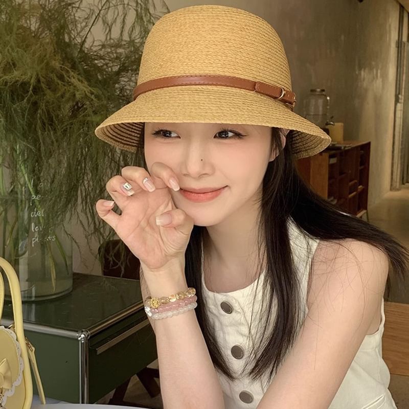Straw Bucket Hat