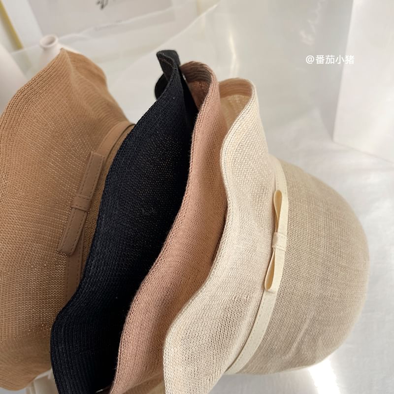 Bow Plain Hat Bucket