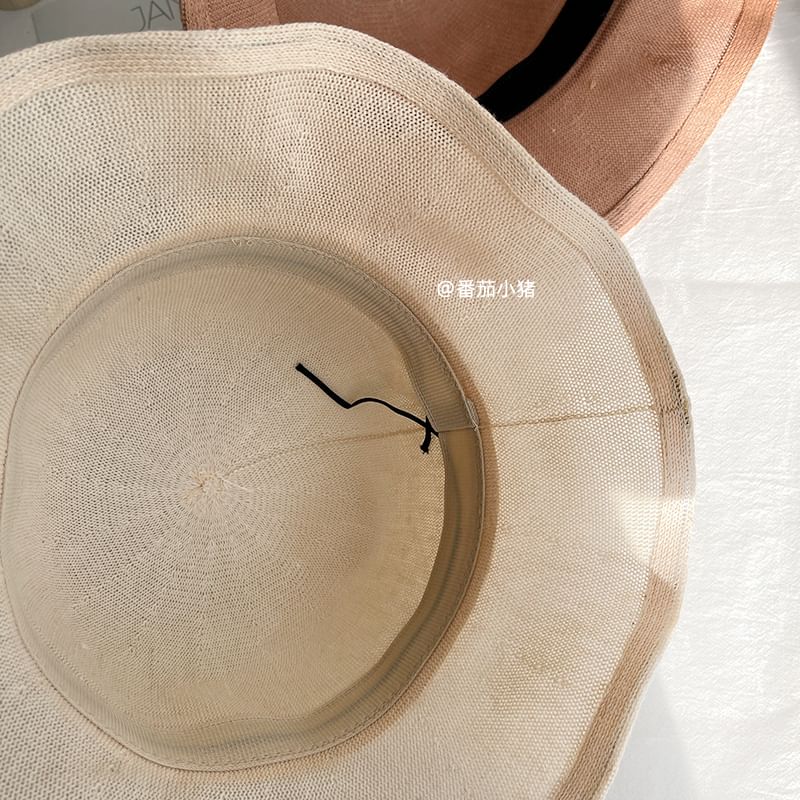 Bow Plain Hat Bucket