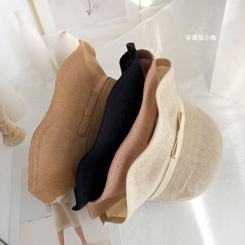 Bow Plain Hat Bucket