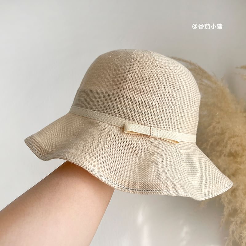 Bow Plain Hat Bucket