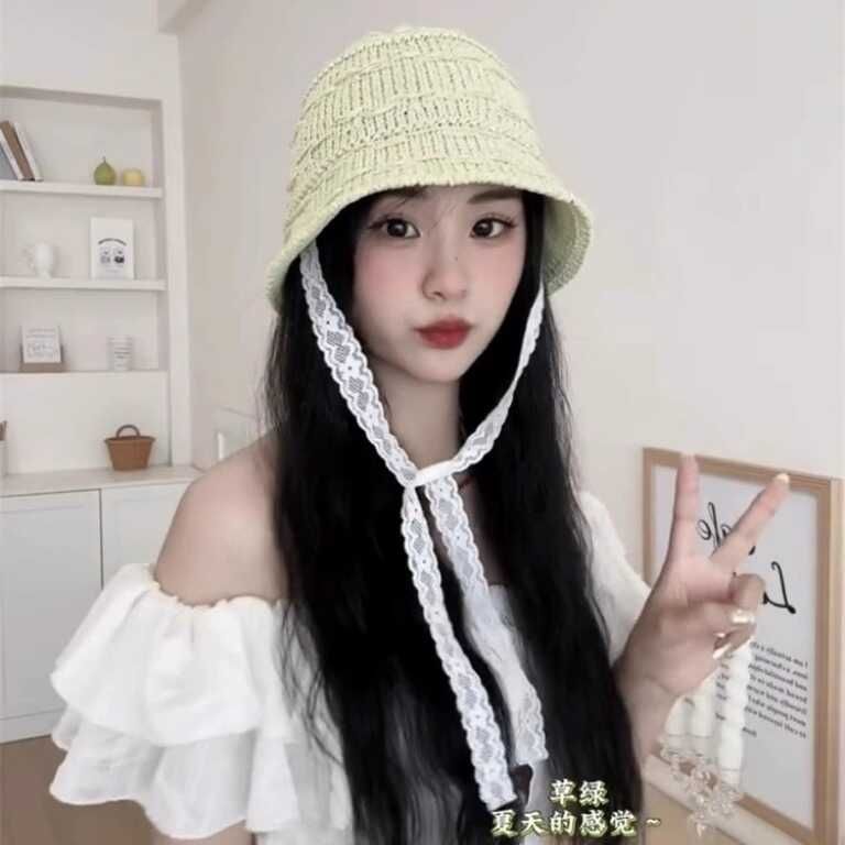 Hat Knit Bucket Plain