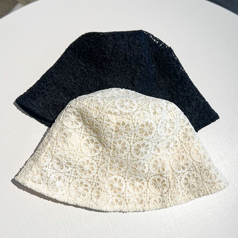 Plain Hat Bucket Lace
