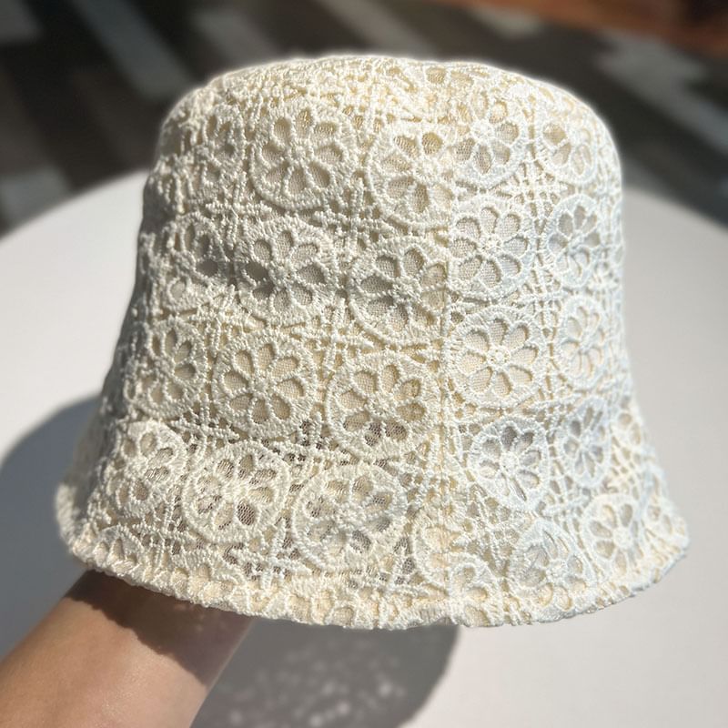 Plain Hat Bucket Lace