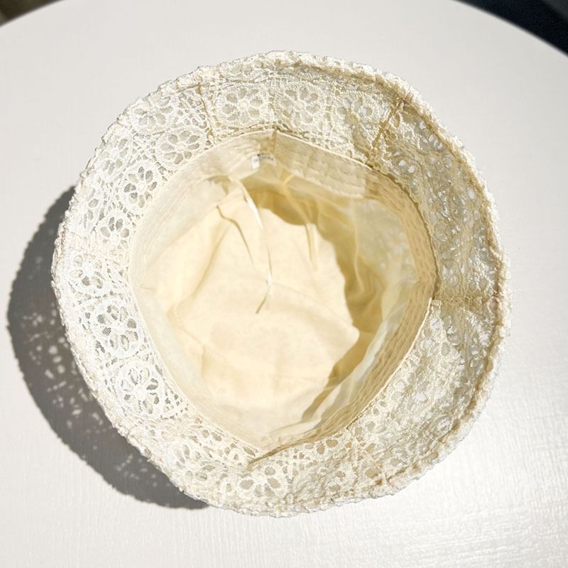 Plain Hat Bucket Lace