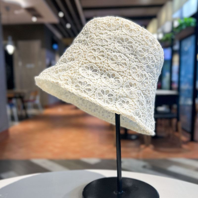 Plain Hat Bucket Lace