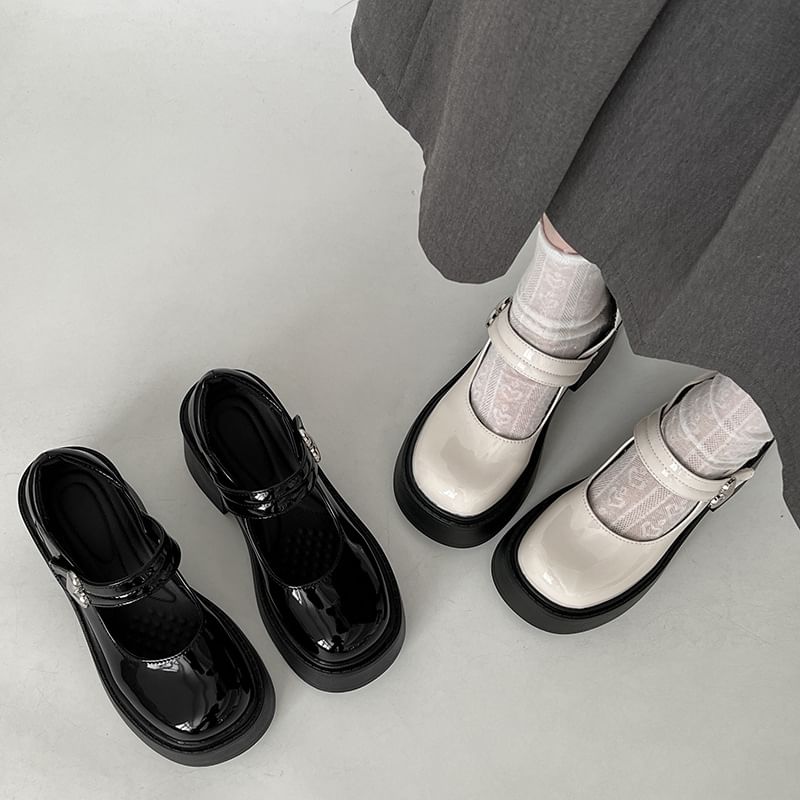 Pumps Mary Heel Jane Platform Block