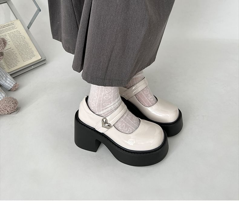 Pumps Mary Heel Jane Platform Block