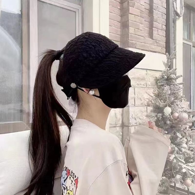 Plain Top Open Textured Hat