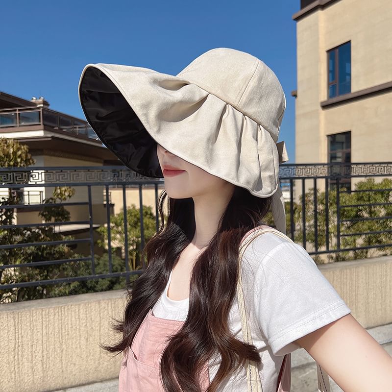 Ruched Hat Plain Sun