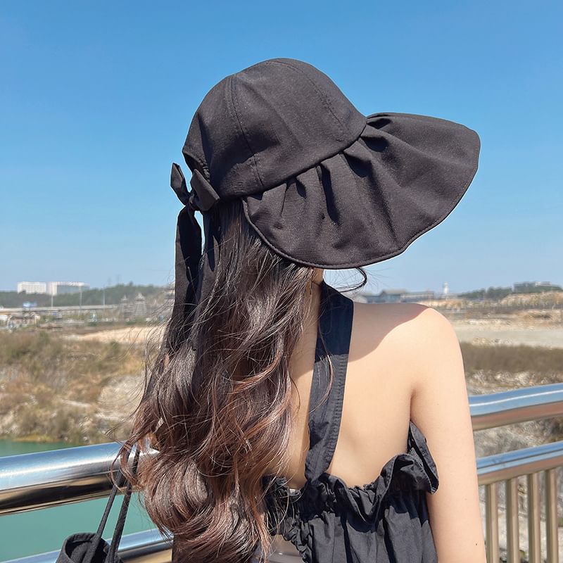 Ruched Hat Plain Sun