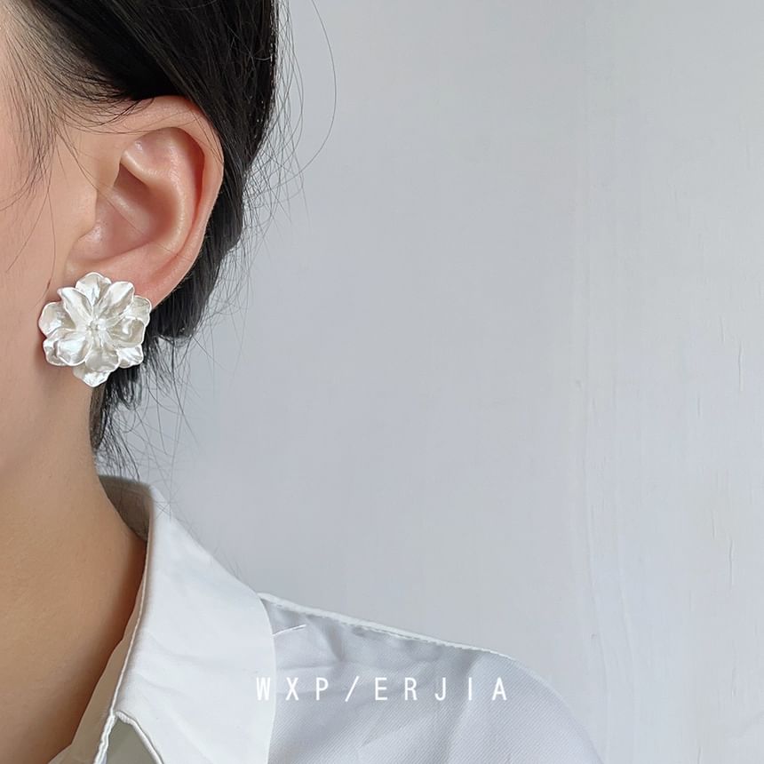 Stud Earring Resin Floral