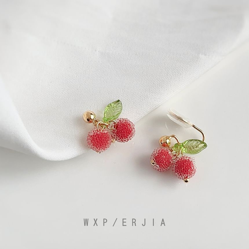 Fruit Alloy Ear Resin Cuff