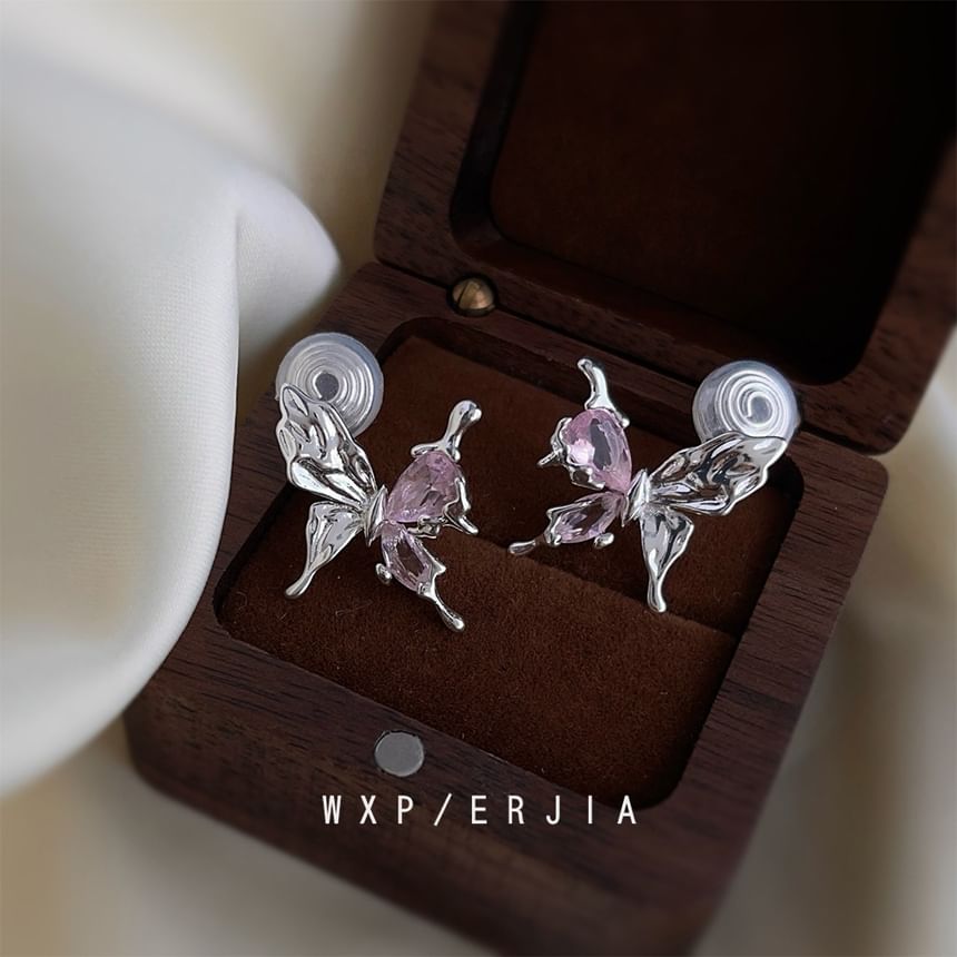 Alloy Cuff Butterfly Ear Rhinestone