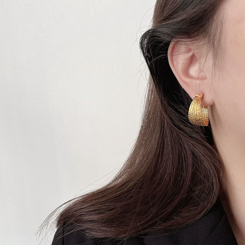 Hoop Layered Alloy Earrings