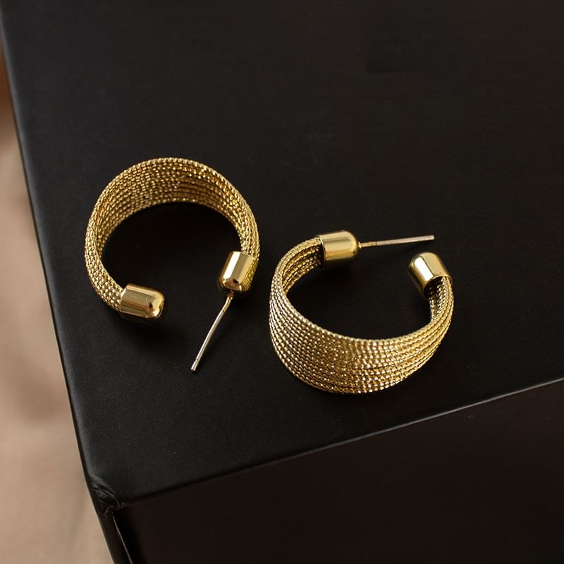 Hoop Layered Alloy Earrings