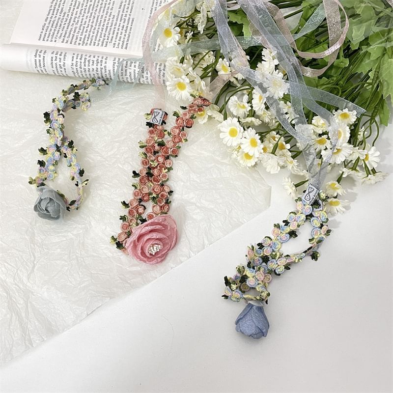 Choker Rose Lace Ribbon