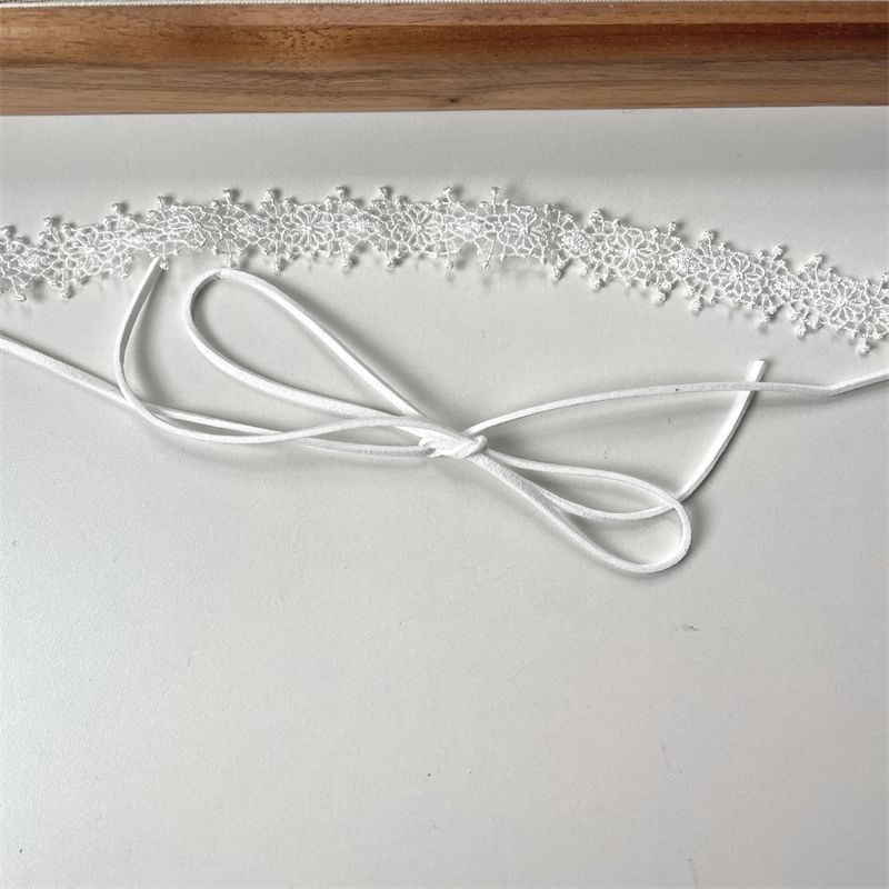 Black Choker Lace Necklace