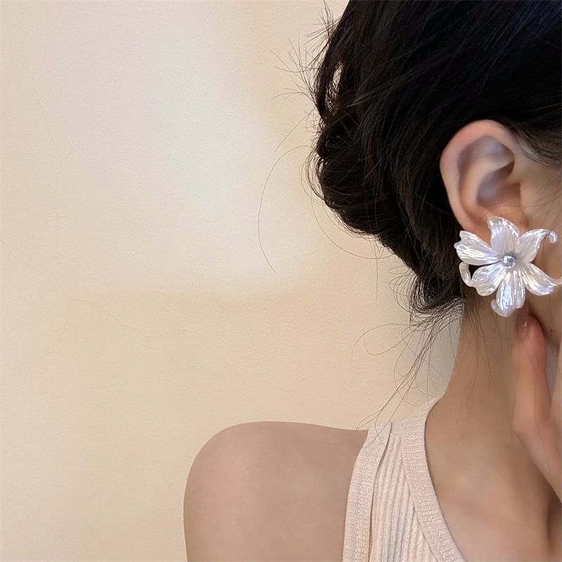 Floral Alloy Earring Dangle Stud /
